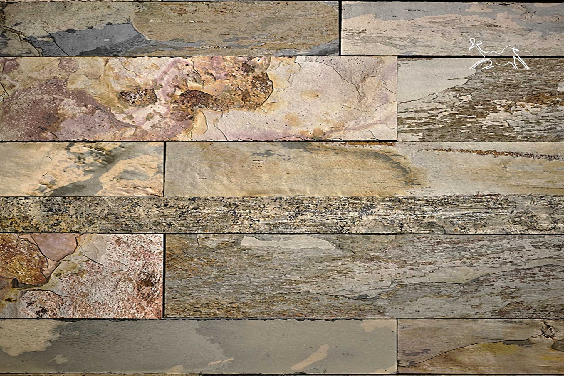 rivestimento in ardesia multicolor pietra naturale