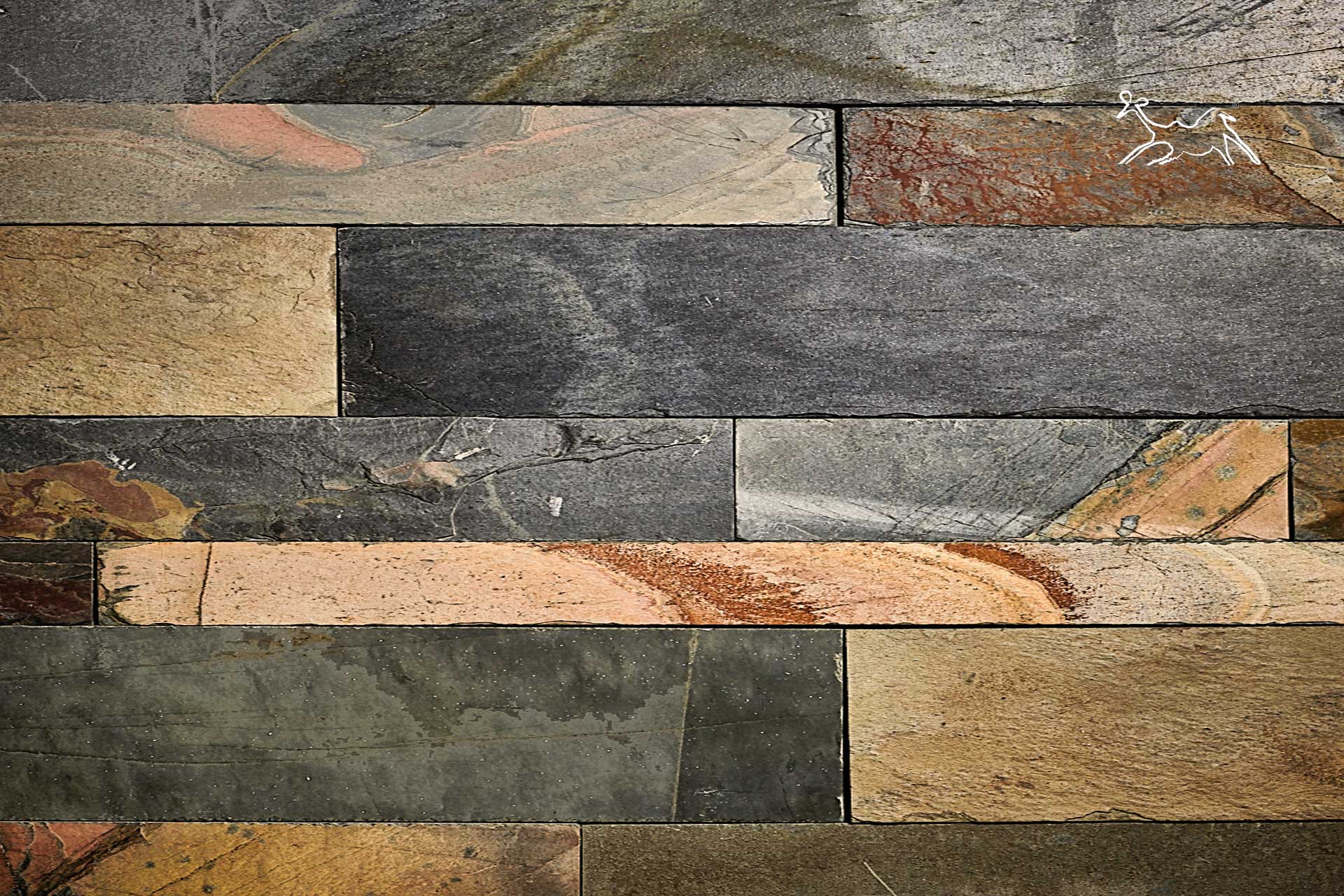 Texture rivestimento in ardesia per interni African Stone