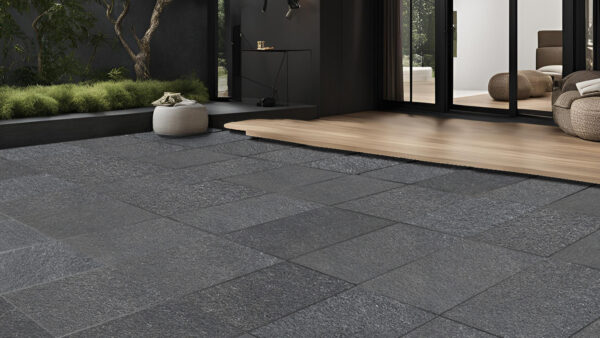 Pavimento in pietra Ossidiana Grey