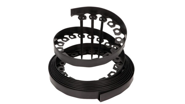 Separatore da giardino per aiuole Nero