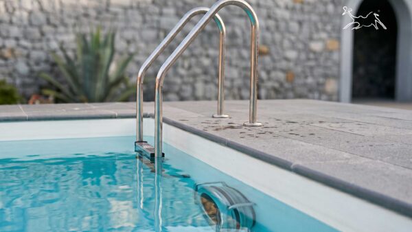 sfumature grigie della pietra naturale Cenere per rivestimenti piscina di lusso