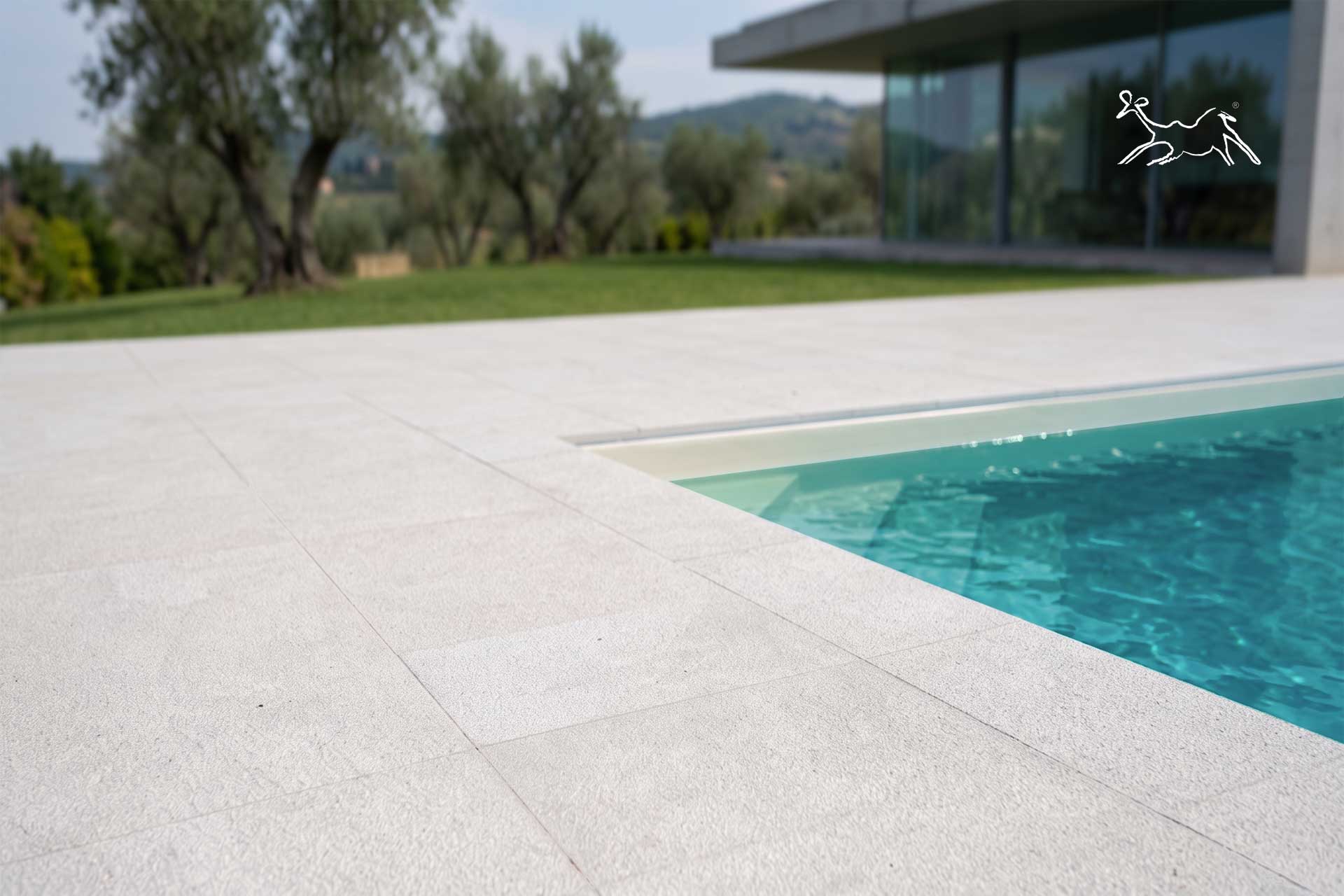 schema tecnico del bordo piscina Venus con lavorazione a costa dritta per bordo piscina antiscivolo the stone age exclusive a Novi Ligure Alessandria