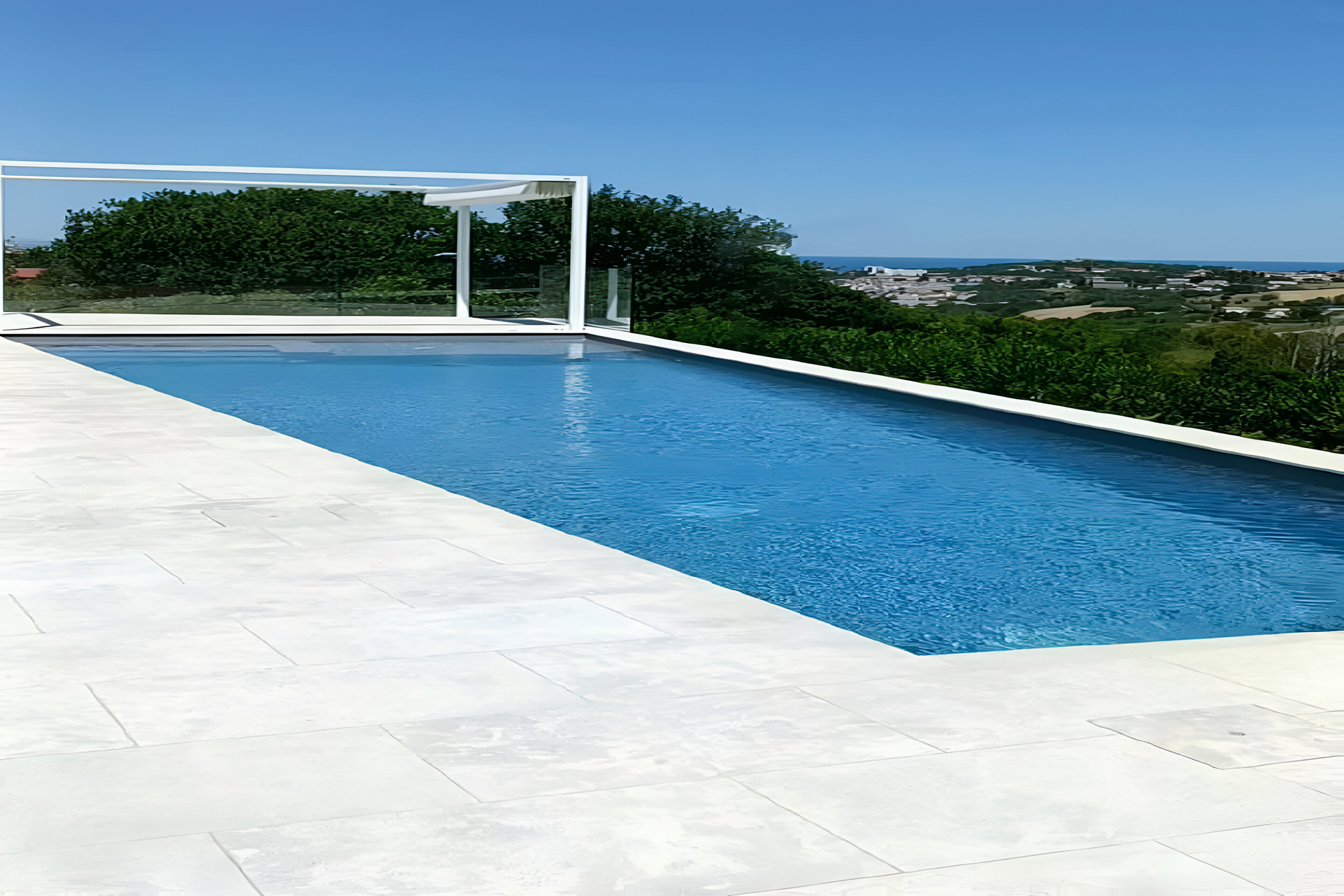 Pavimento esterno per piscina in pietra Venus